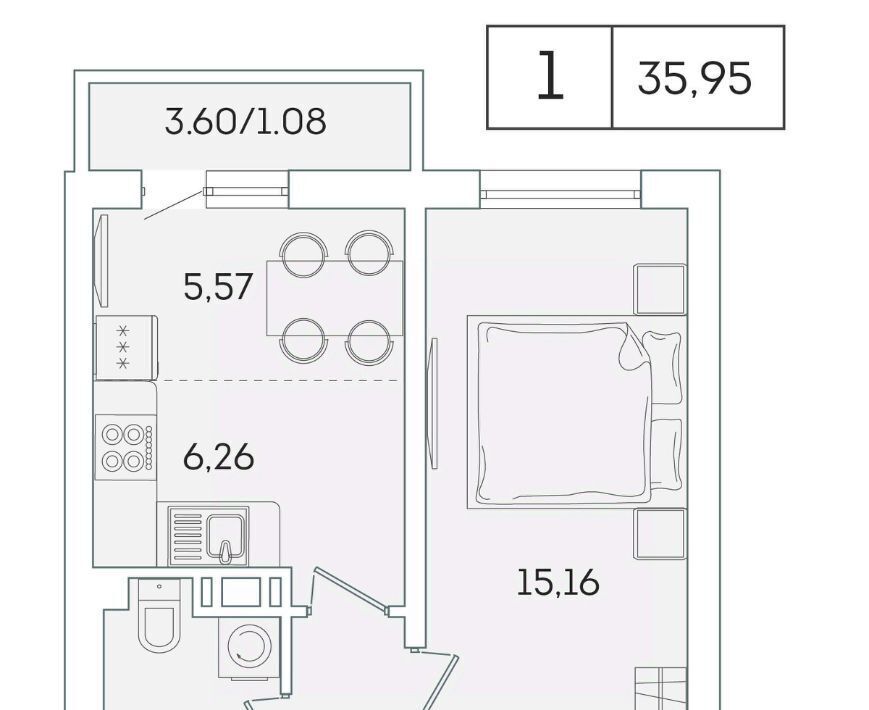 квартира р-н Всеволожский г Мурино ул Графская 6к/4 Девяткино фото 1