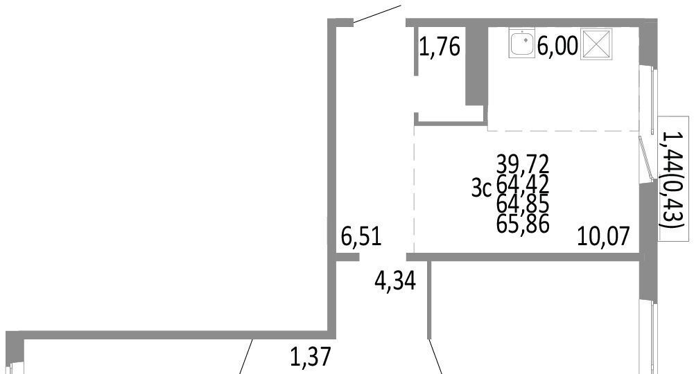 квартира г Челябинск р-н Советский ул Блюхера 125б фото 1