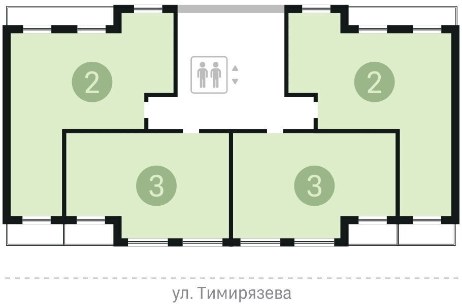 квартира г Тюмень ул Тимирязева 8к/1 Калининский административный округ фото 3