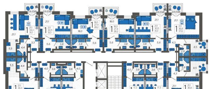 квартира г Сочи р-н Адлерский ул Искры 88к/2 фото 2