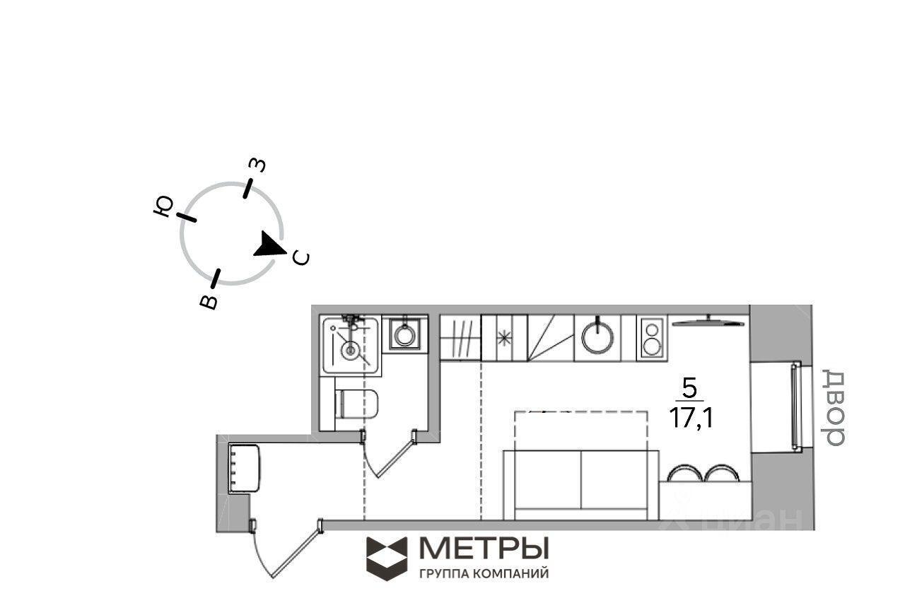 квартира г Москва пер Дегтярный 10 с 3, Московская область фото 1