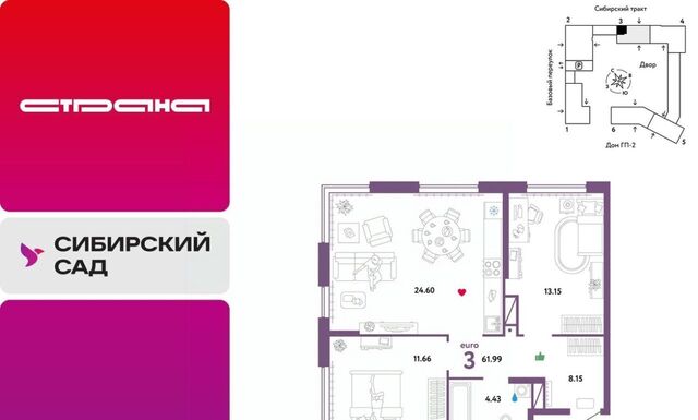 микрорайон Сибирский Ботаническая ЖК «Сибирский сад» сад фото