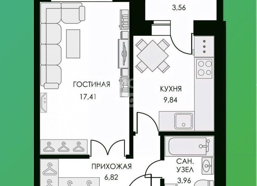 квартира г Калуга ул Изумрудная 9 Калуга городской округ фото 9