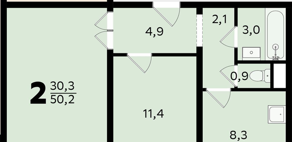 квартира г Москва метро Митино пер 2-й Митинский 5 фото 1