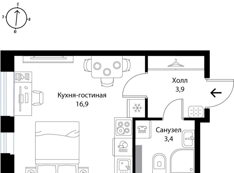 квартира р-н Ломоносовский д Ольгино Низинское с/пос, Проспект Ветеранов, Экография жилой комплекс фото 1