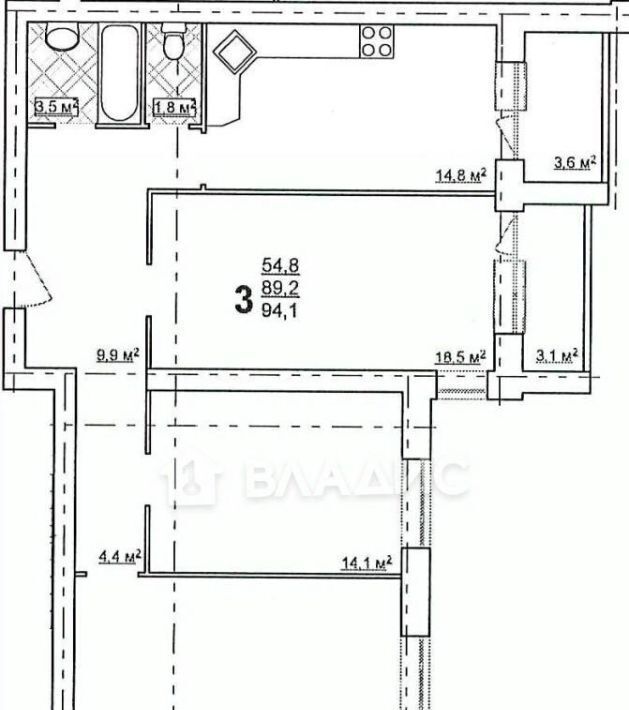квартира г Владимир р-н Октябрьский ул Мира 24 фото 3