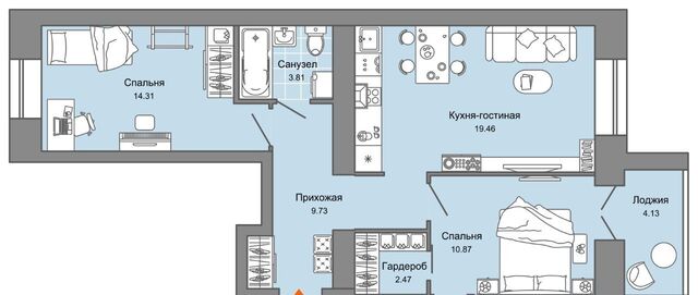 р-н Заволжский Новый Город ЖК Центрополис 5 Центральный кв-л фото