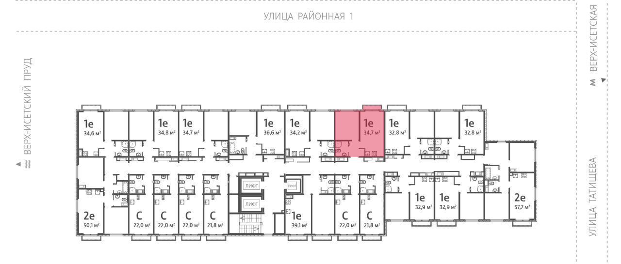 квартира г Екатеринбург Динамо ВИЗ ЖК Зеленый остров жилрайон фото 2