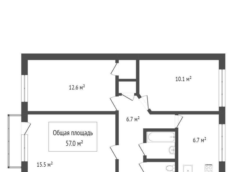 квартира г Владивосток р-н Первореченский ул Постышева 47 фото 2