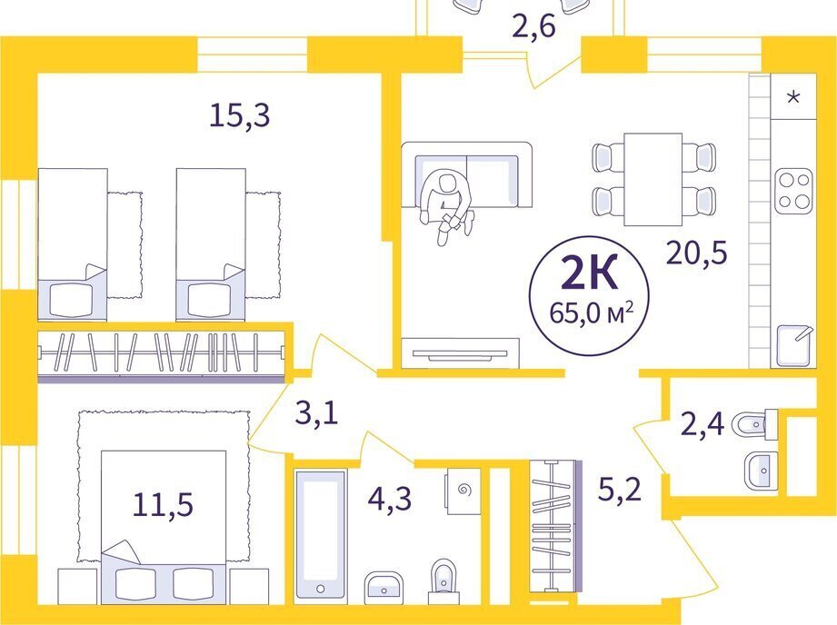 квартира г Екатеринбург р-н Орджоникидзевский Машиностроителей улица 22-го Партсъезда, 5 фото 1