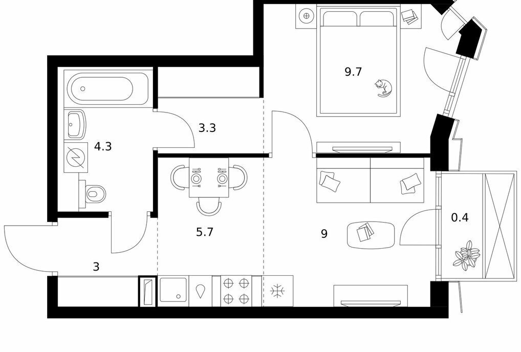 квартира г Москва метро Черкизовская 2-й Иртышский фото 1