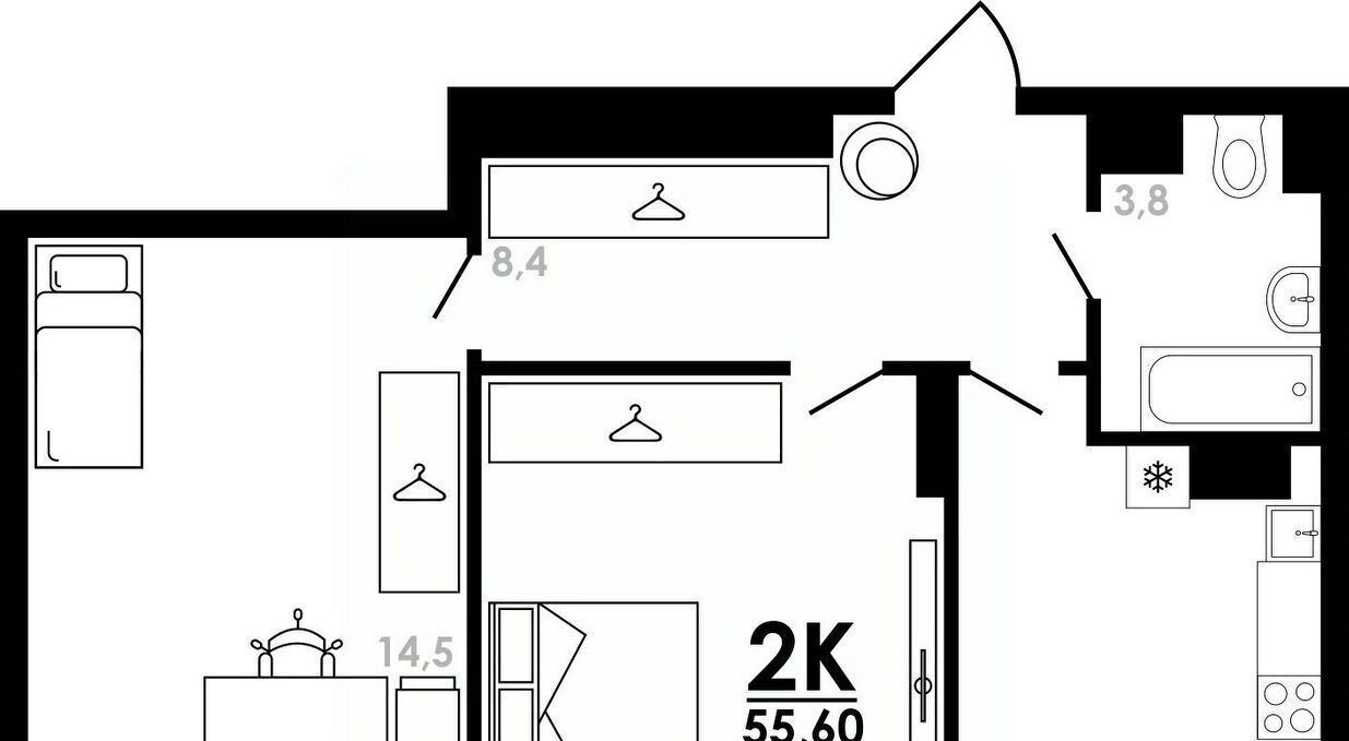 квартира г Нижний Новгород Парк культуры ул Коломенская 8к/4 фото 1
