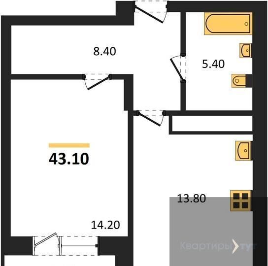 квартира г Воронеж р-н Центральный ул Шишкова 13/3 д. 140Б фото 1