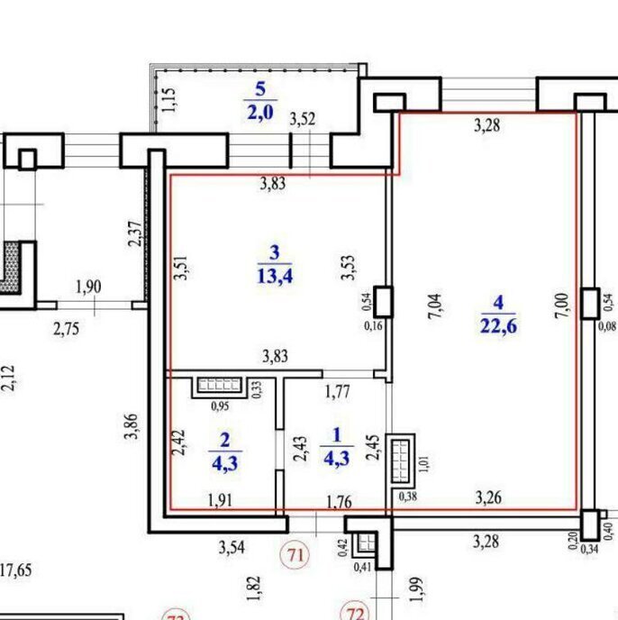 квартира г Чита ул Красной Звезды 38г фото 24