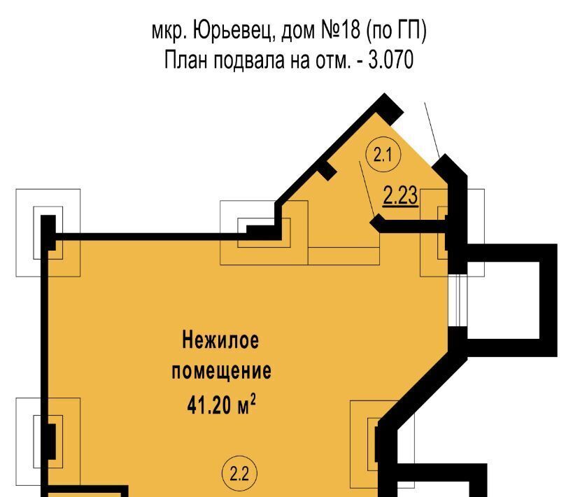 торговое помещение г Владимир мкр Юрьевец ул Сиреневая 25а р-н Ленинский Юрьевец фото 1