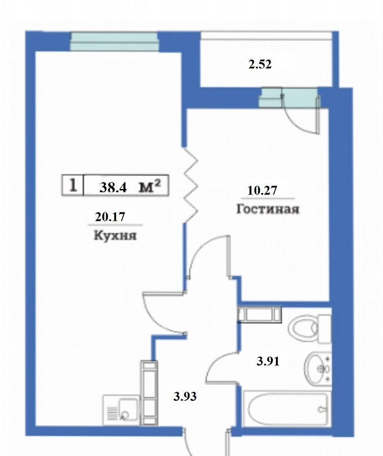 квартира р-н Всеволожский г Мурино ул Шувалова 48 Девяткино, Муринское городское поселение фото 18