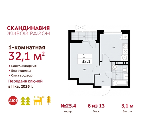 б-р Скандинавский 25/4 жилой район «Скандинавия» Сосенское, Бутово фото