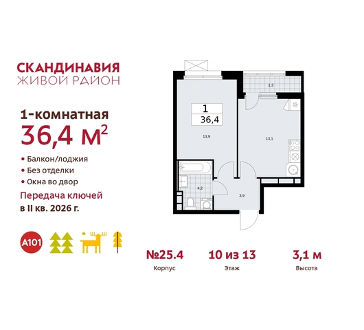 б-р Скандинавский 25/4 жилой район «Скандинавия» Сосенское, Бутово фото