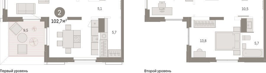 квартира г Тюмень ул Мысовская 26к/2 Центральный административный округ фото 2