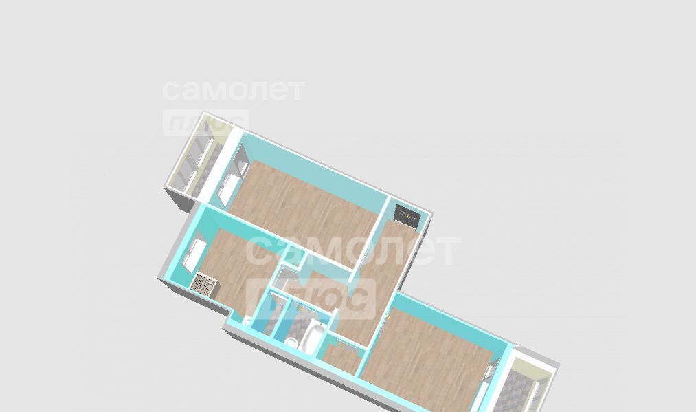 квартира г Уфа р-н Октябрьский ул Баязита Бикбая 41 фото 24