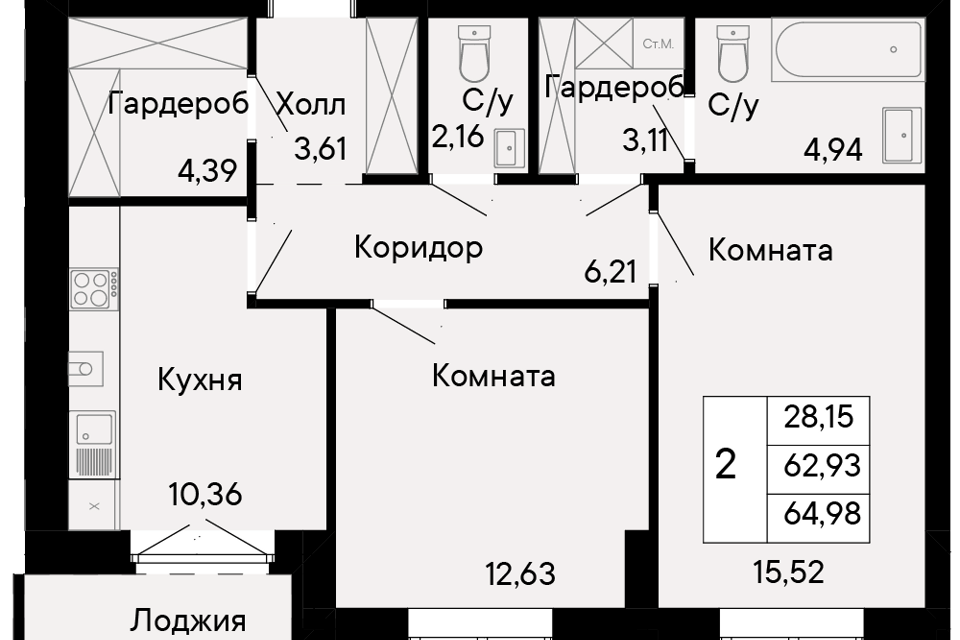 квартира г Ростов-на-Дону р-н Октябрьский пер Бориславский 47 Ростов-на-Дону городской округ фото 1