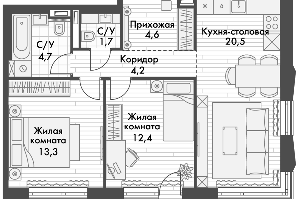 квартира г Владивосток р-н Ленинский ул Крылова 10 Владивостокский городской округ, к 3 стр фото 1