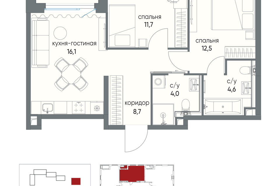 квартира г Москва ул Нижние Мнёвники 9 Северо-Западный административный округ фото 1