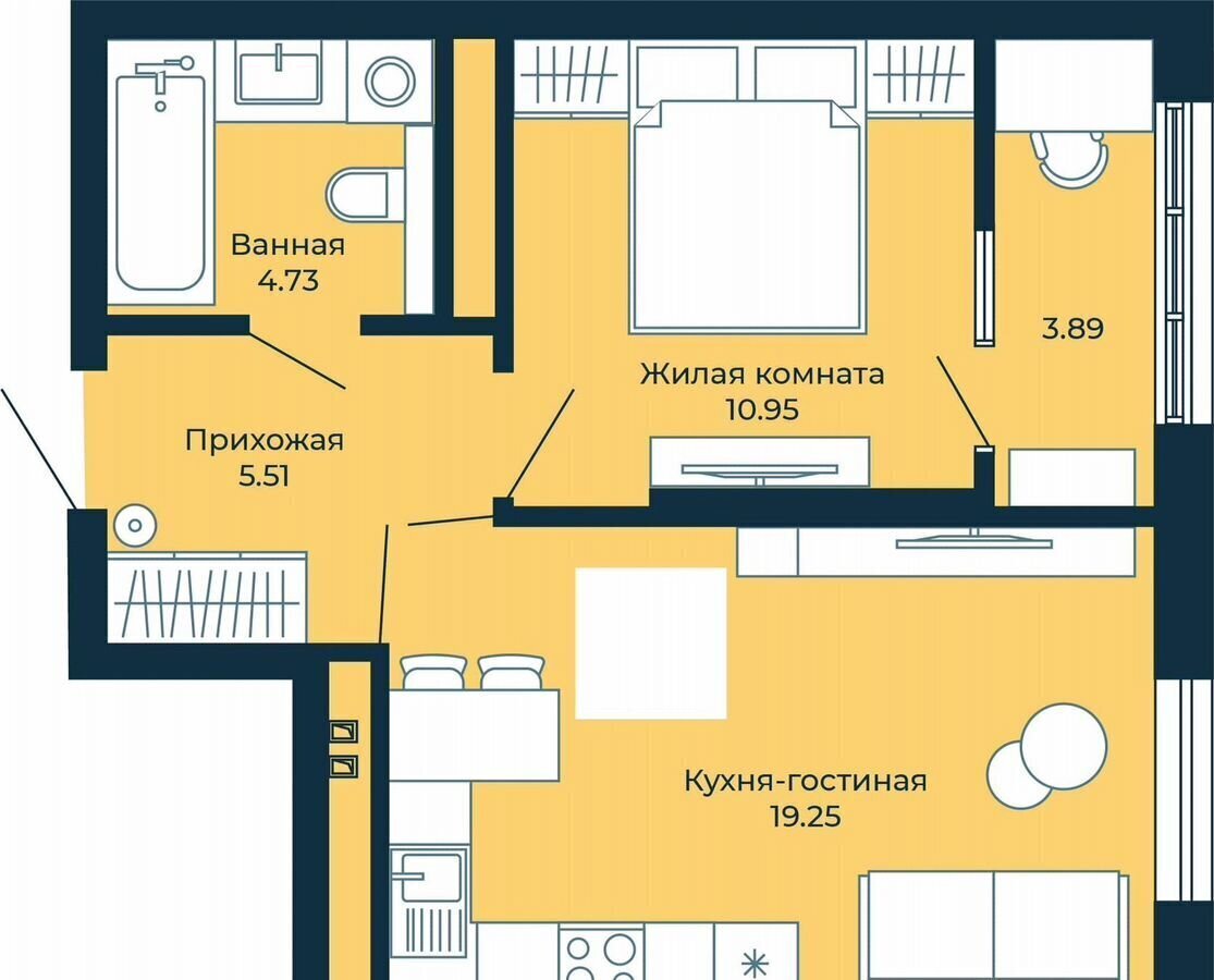 квартира г Екатеринбург р-н Орджоникидзевский б-р Владимира Белоглазова 5 Проспект Космонавтов фото 2