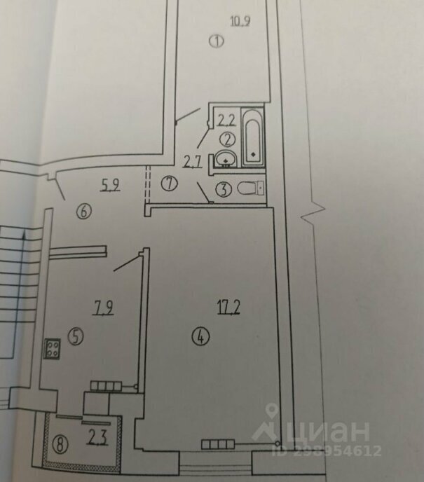 квартира г Лосино-Петровский д Корпуса ул Санаторская 8 Щёлковская фото 9