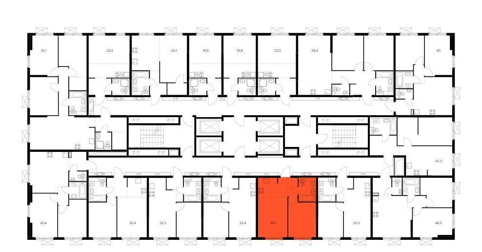 квартира г Одинцово ЖК Одинцово-1 к 1. 25.2, Внуково фото 8