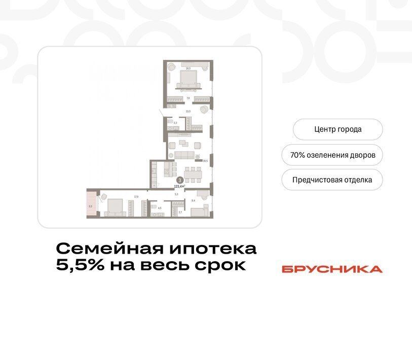 квартира г Тюмень Кварталы «На Минской» жилой комплекс На Минской фото 1