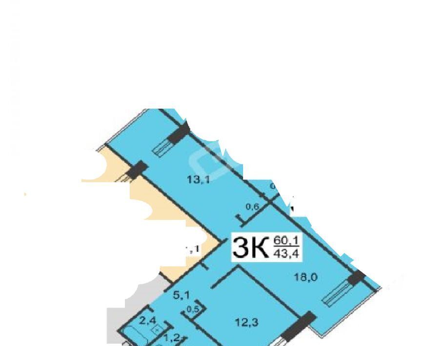 квартира г Нижний Новгород р-н Московский Буревестник ул Коминтерна 20 фото 9