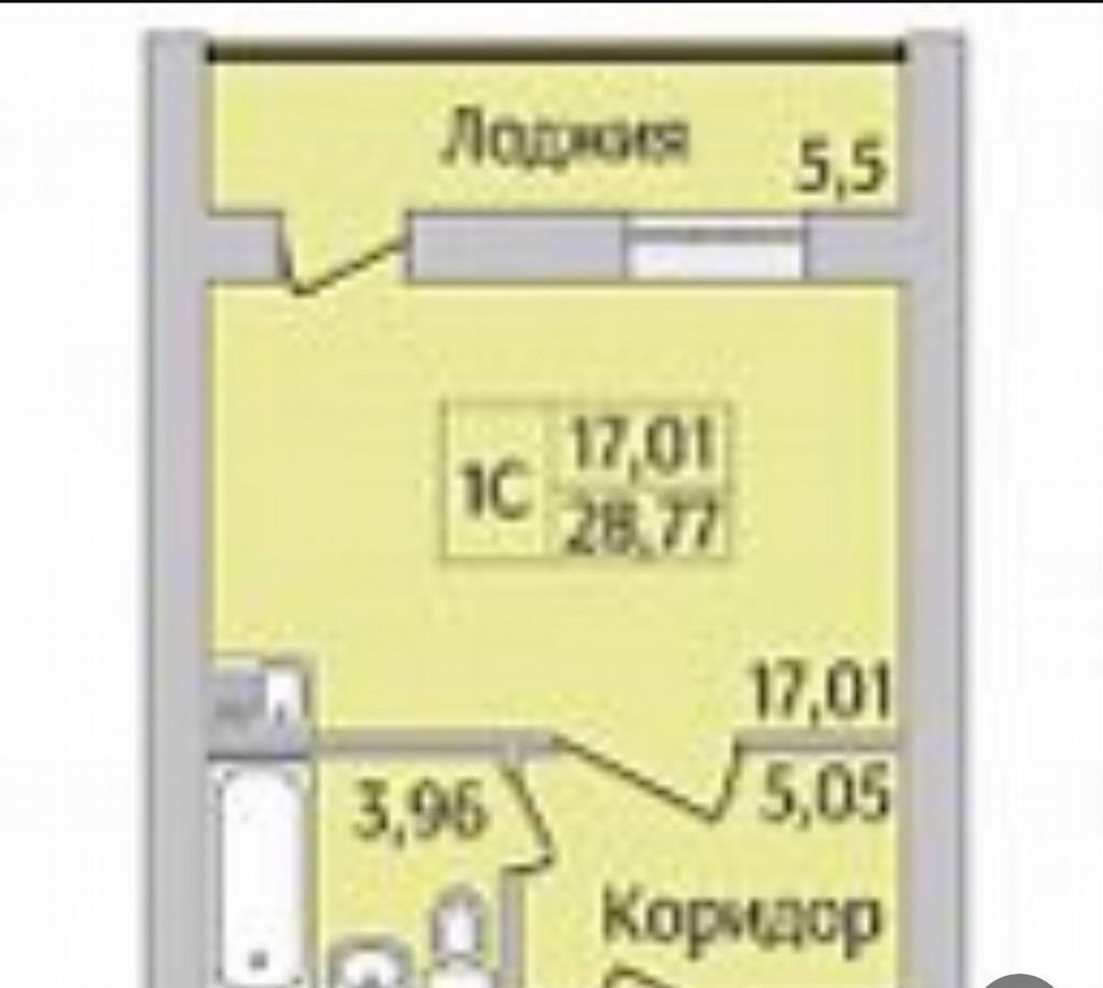 квартира г Новосибирск р-н Ленинский ул Юности 5 микрорайон «Дивногорский» фото 6