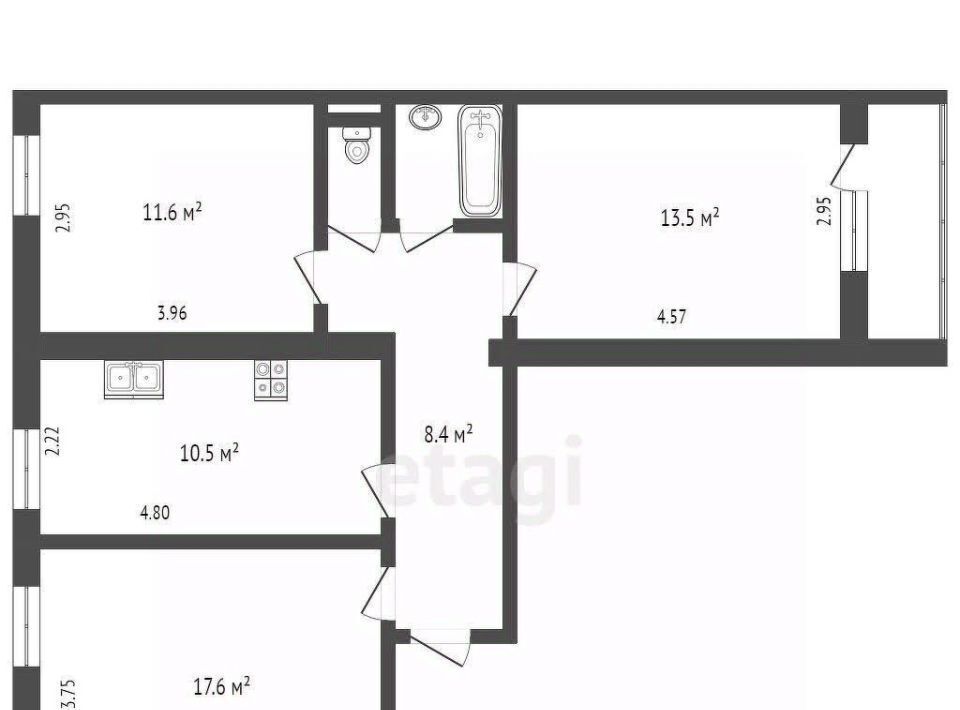 квартира г Одинцово ш Можайское 131 Одинцово фото 2