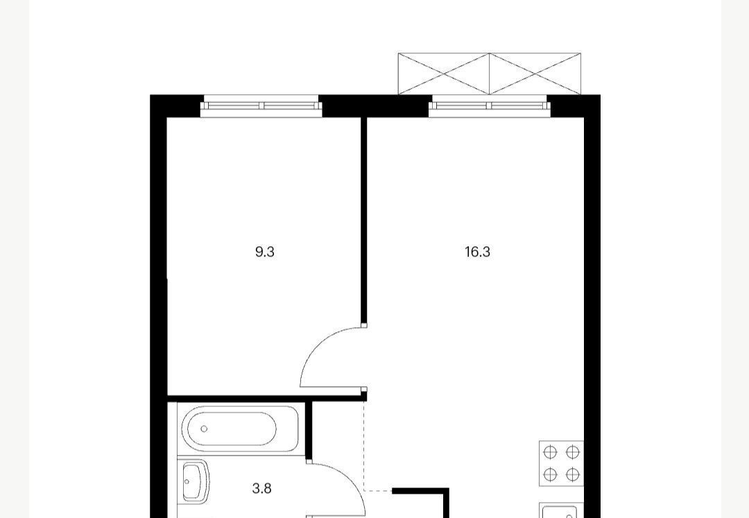 квартира г Москва метро Бутырская ЖК Руставели 14 к 2. 7 фото 2