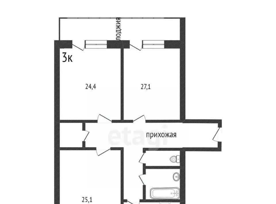 квартира г Белгород Западный ул Шаландина 4к/1 фото 14