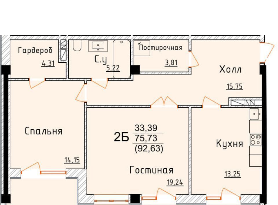 квартира г Дербент ул Графа Воронцова 78ск ЖК «Аль-Бейт Парк» А-4 фото 1