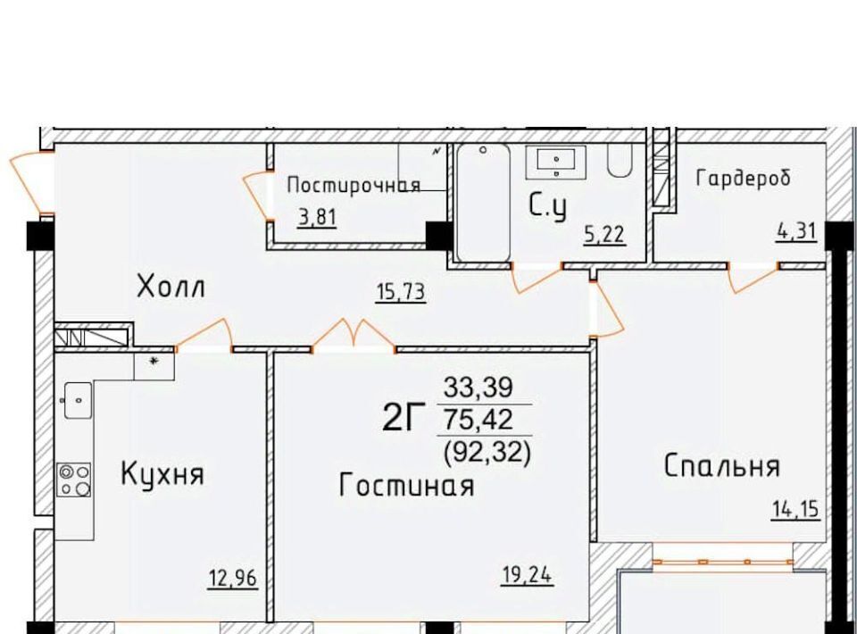 квартира г Дербент ул Графа Воронцова 78ск ЖК «Аль-Бейт Парк» А-5 фото 1