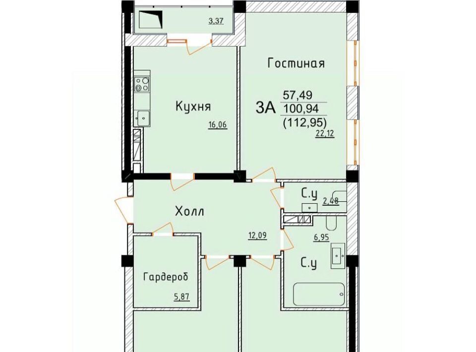 квартира г Дербент ул Графа Воронцова 78ск А-2 фото 1
