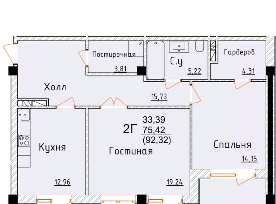 квартира г Дербент ул Графа Воронцова 78ск ЖК «Аль-Бейт Парк» А-6 фото 1