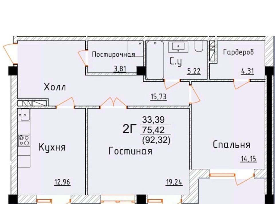 квартира г Дербент ул Графа Воронцова 78ск ЖК «Аль-Бейт Парк» А-6 фото 1