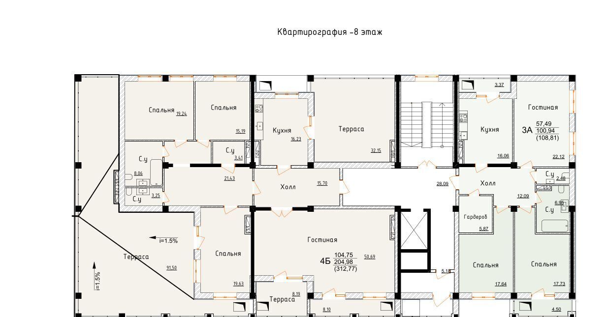 квартира г Дербент ул Графа Воронцова 78ск А-2 фото 2