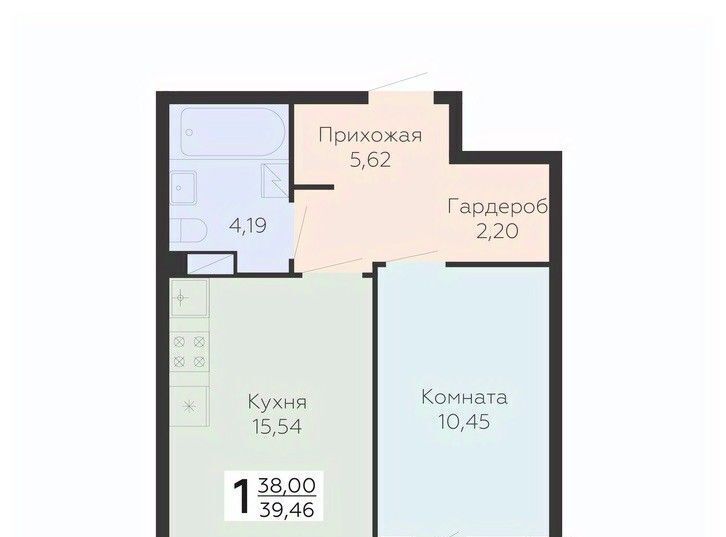 квартира г Воронеж р-н Коминтерновский ул Электросигнальная 9ак/1 фото 1