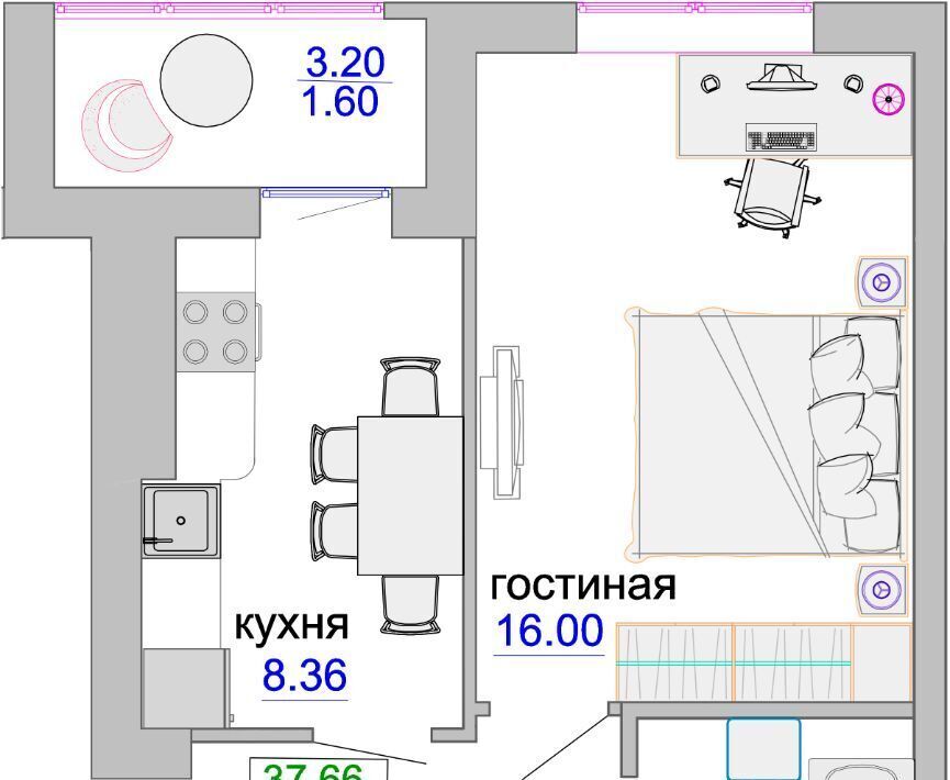 квартира р-н Зеленоградский г Зеленоградск ул Тургенева 16а фото 1