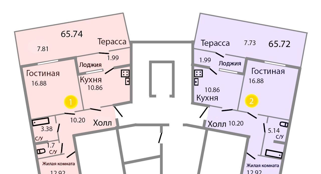квартира р-н Зеленоградский г Зеленоградск ул Тургенева 16а фото 2