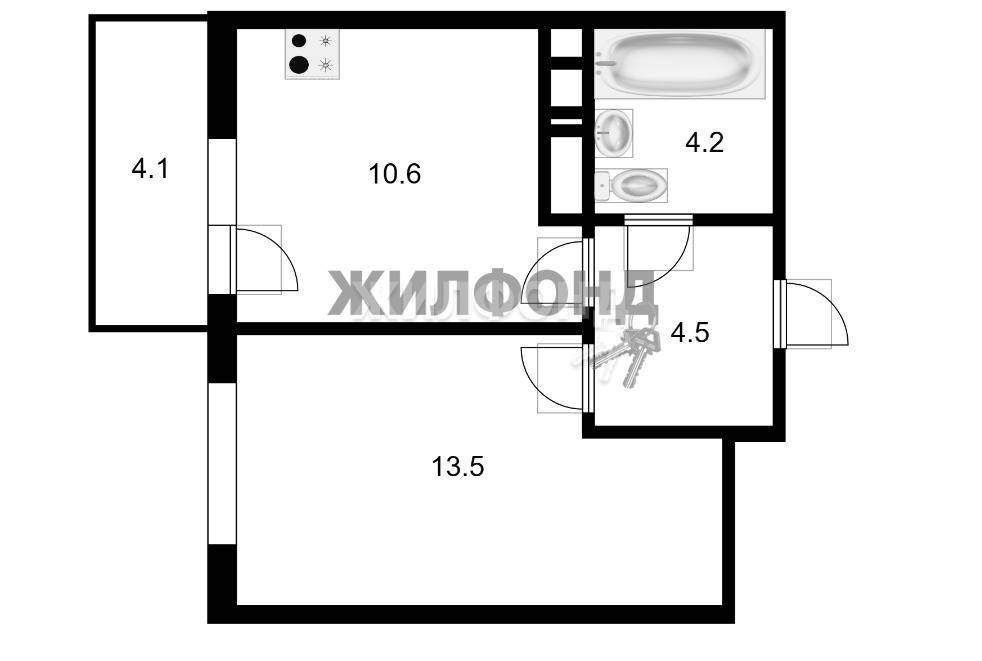 квартира г Краснодар р-н Прикубанский ул Конгрессная 41к/1 фото 7