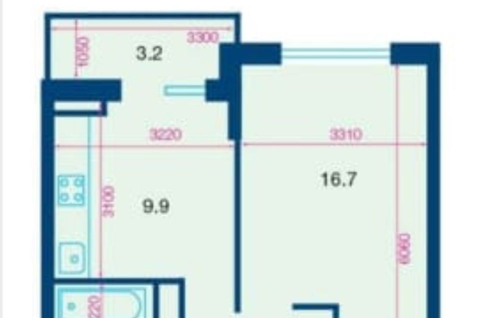 квартира г Краснодар р-н Прикубанский ул им. Героя Владислава Посадского 16/1 ЖК «Бауинвест» фото 1