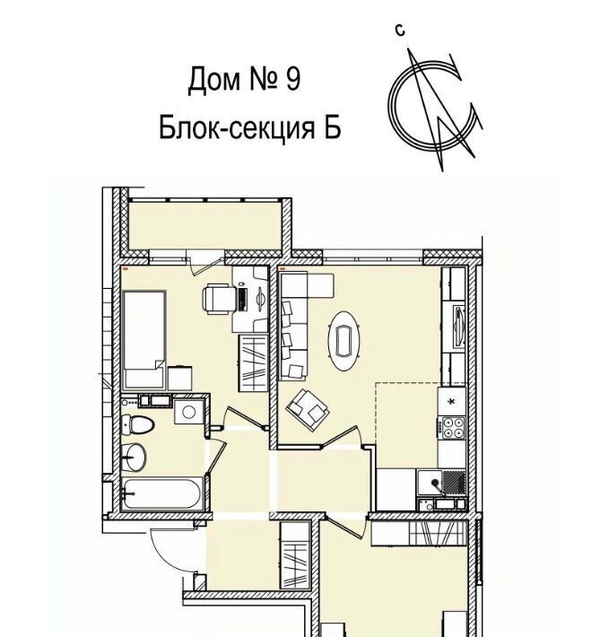 квартира г Кемерово р-н Заводский 55-й микрорайон 9 фото 1