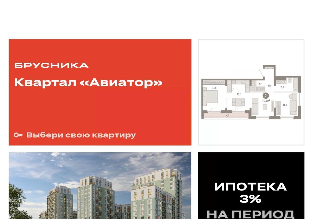 квартира г Новосибирск Заельцовская ул Аэропорт 88 фото 1