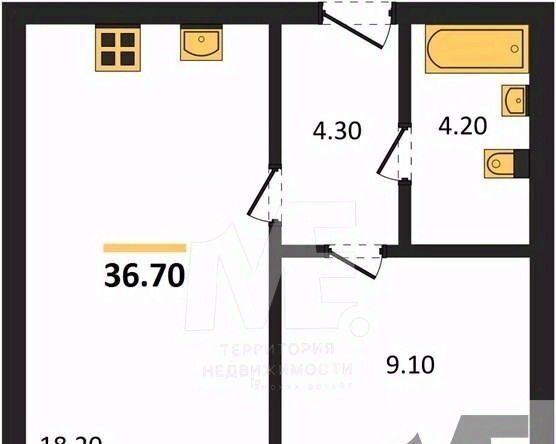 квартира г Калининград р-н Московский ул Акварельная фото 1